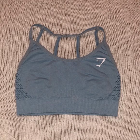 Blue Gymshark Sports Bra - Picture 1 of 3